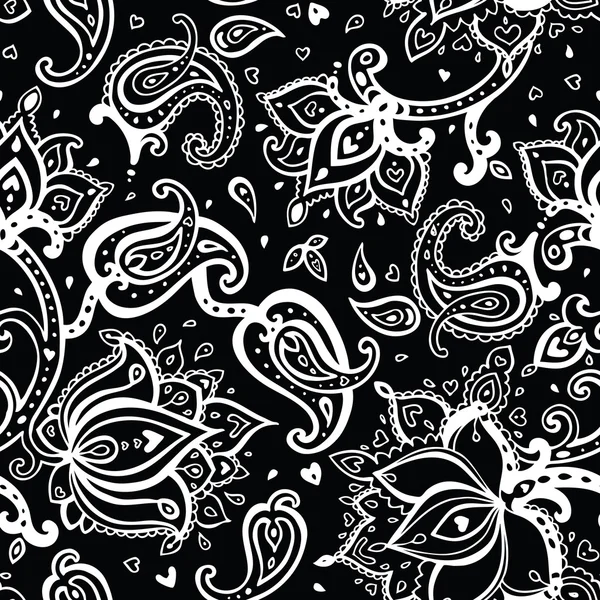 Fundo paisley sem costura . — Vetor de Stock