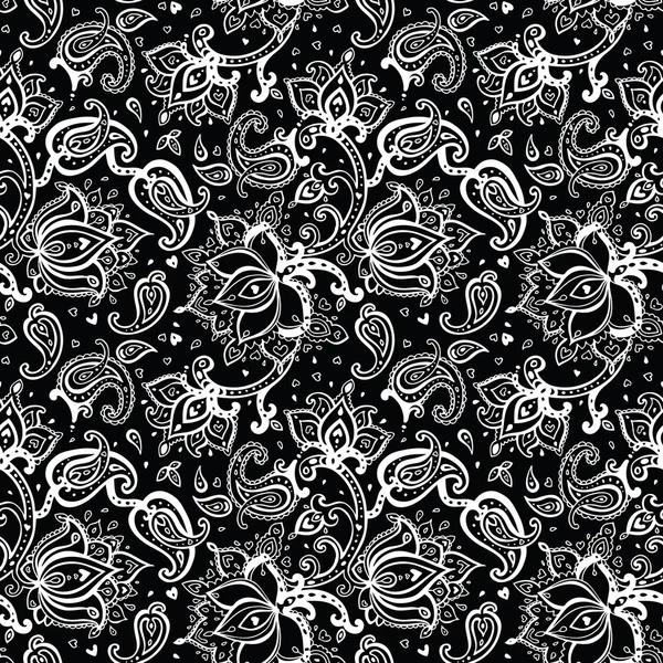 Fond paisley sans couture . — Image vectorielle