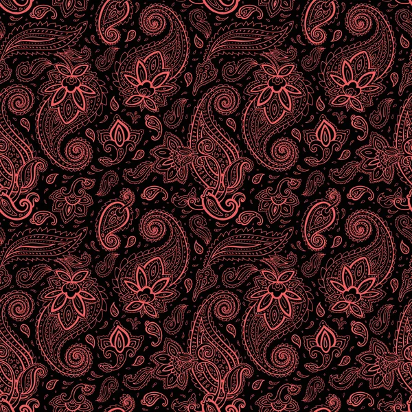 Fond paisley sans couture . — Image vectorielle