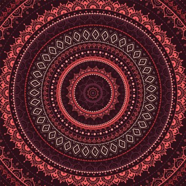 Mandala. Hint dekoratif desen.