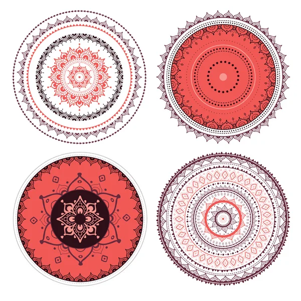 Mandala set. — Stock Vector