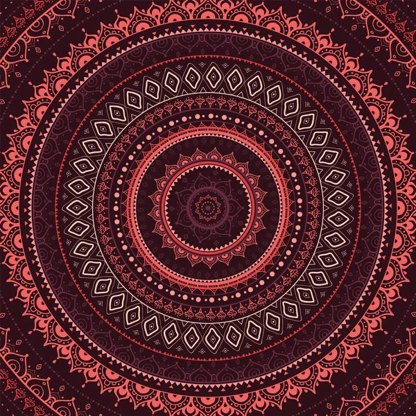 Mandala. Indiase decoratief patroon. — Stockvector