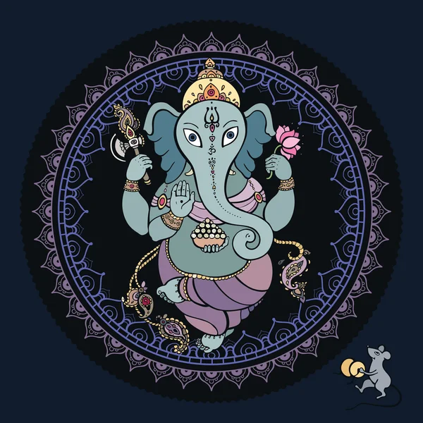 Ganesha el çizilen illüstrasyon.