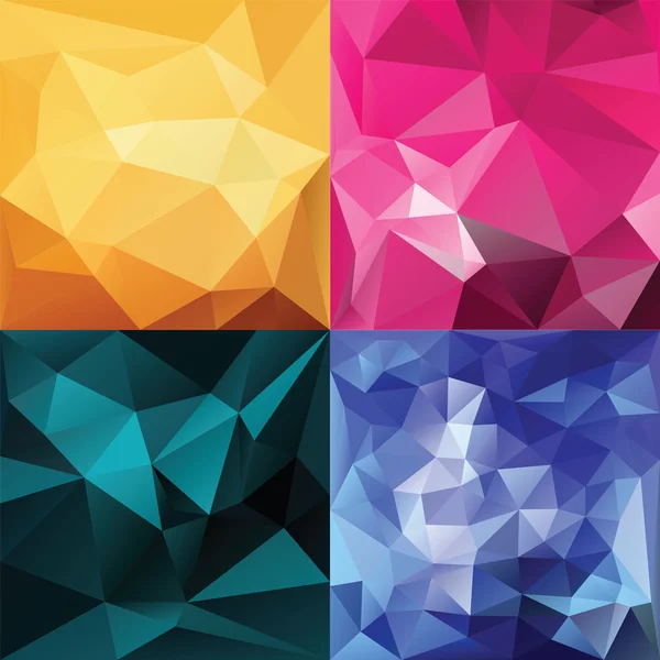 Polygonal Geometric backgrounds. — Stock Vector