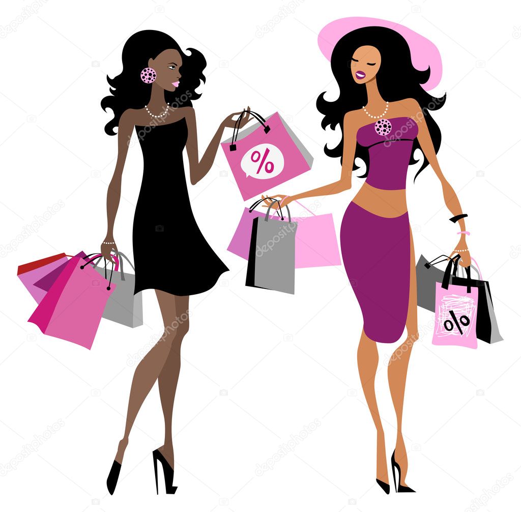 Women shopping bags