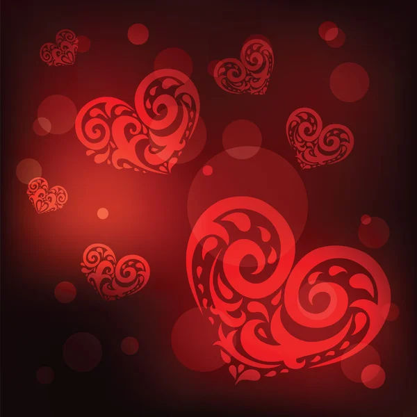 Ornamental Heart. Love. — Stock Vector