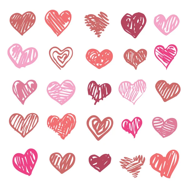 Con amore. Cuore illustrazione isolato . — Vettoriale Stock