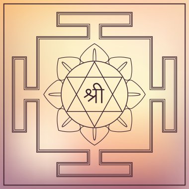 Yantra Tanrıça lakshmi.