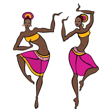 Asyalı güzel dansçı.
