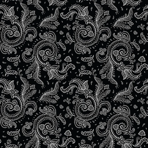 Naadloze paisley achtergrond. — Stockvector