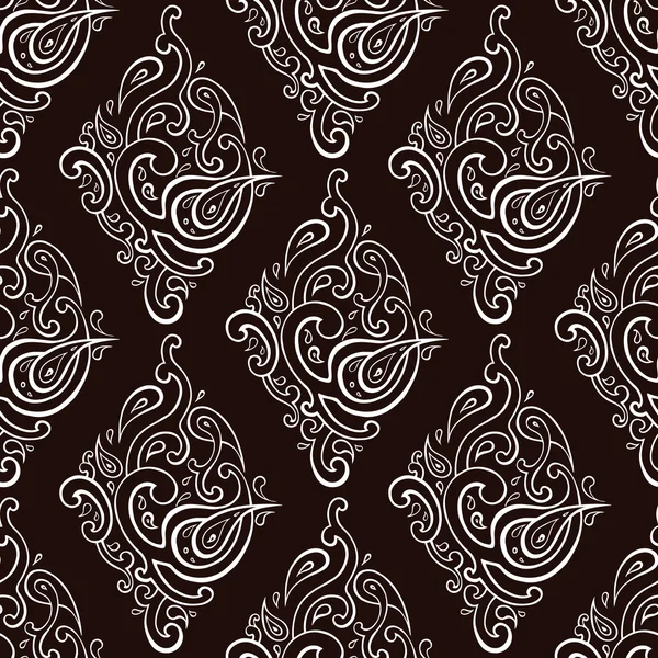 Sömlös paisley bakgrund. — Stock vektor