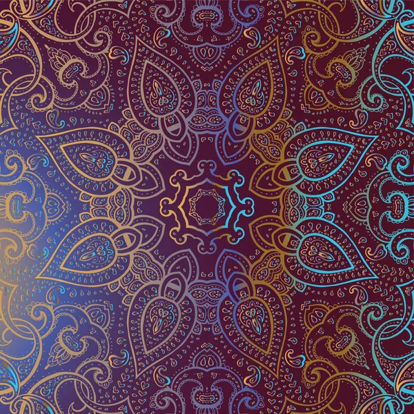 Mandala. Padrão decorativo indiano . — Vetor de Stock