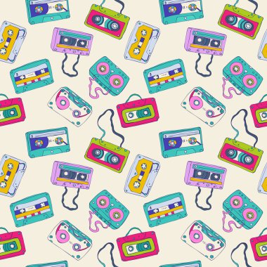 retro kasetlerden seamless modeli