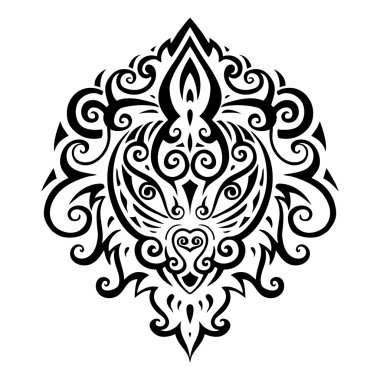 Aslan başı. etnik desen.