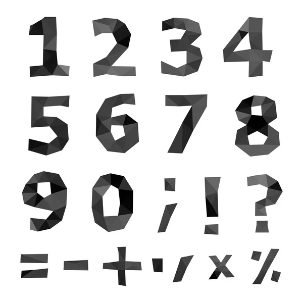 Conjunto de números poligonales . — Archivo Imágenes Vectoriales