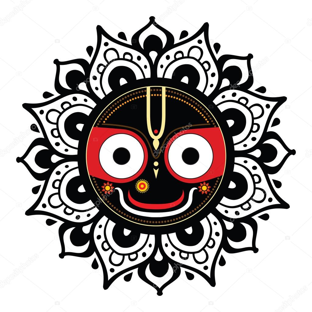 Jagannath. Indian God of the Universe. Stock Vector Image by