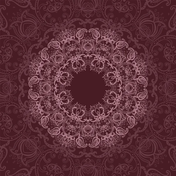 Mandala. Indisches Dekormuster. — Stockvektor