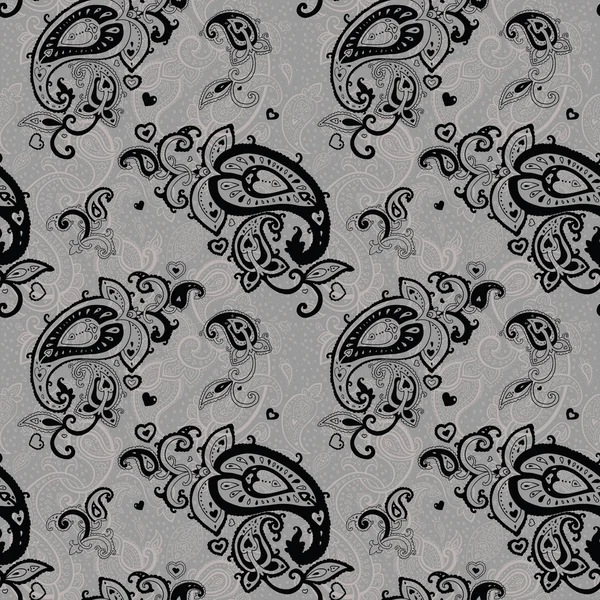 Fundo paisley sem costura . — Vetor de Stock