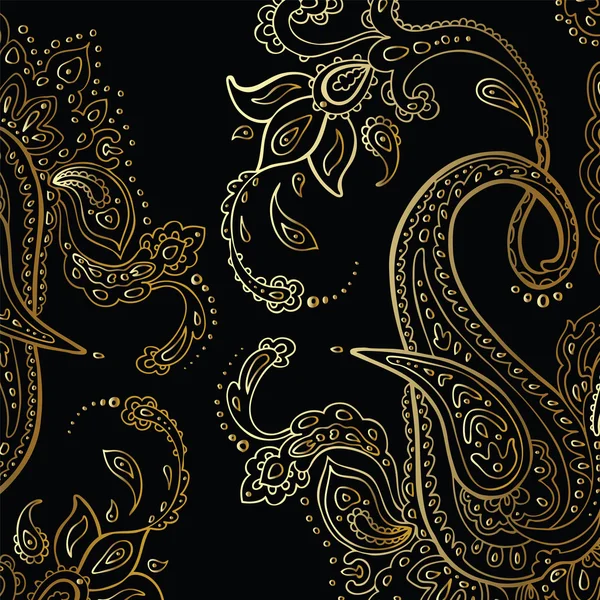 Paisley background. Ornamento desenhado à mão . —  Vetores de Stock