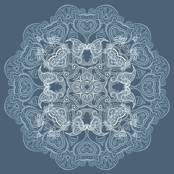 Spets bakgrund. Mandala. — Stock vektor