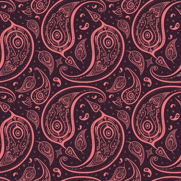 Fundo paisley sem costura . — Vetor de Stock