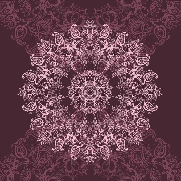 Mandala rose . — Image vectorielle