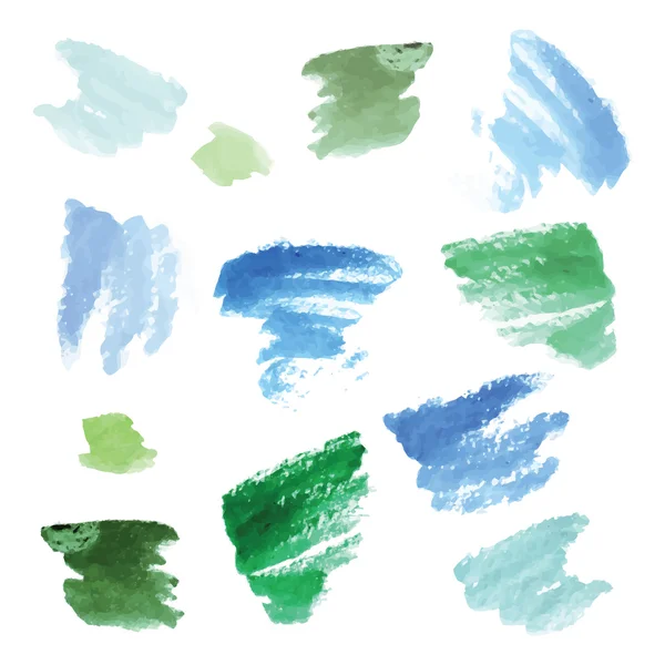 Aquarell Hintergrund Set. — Stockvektor