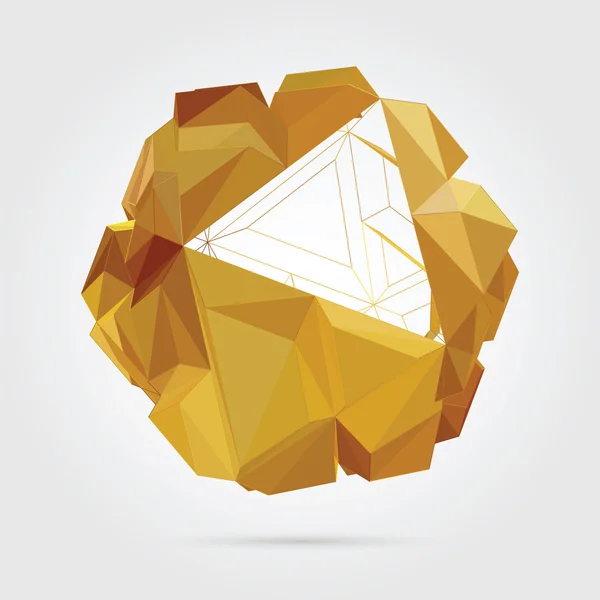 Abstrakte 3D geometrische Illustration. — Stockvektor