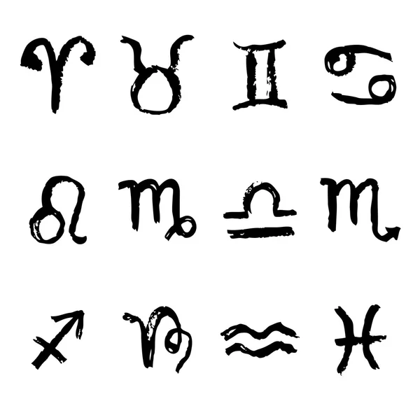 Знаки Зодиака, векторный набор . — стоковый вектор