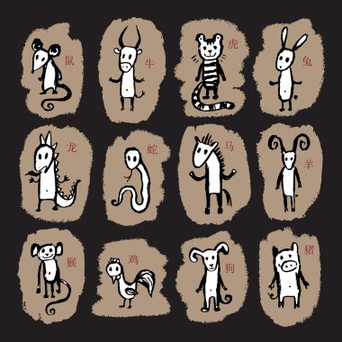 Çince Zodyak. 12 hayvan Burcunuz.
