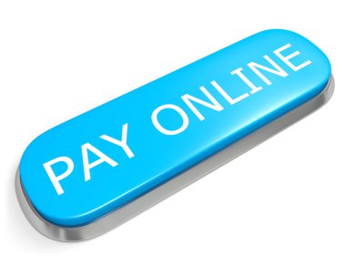Button PAY ONLINE clipart