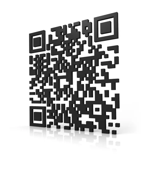 Monokromatiska qr koden 2 — Stockfoto