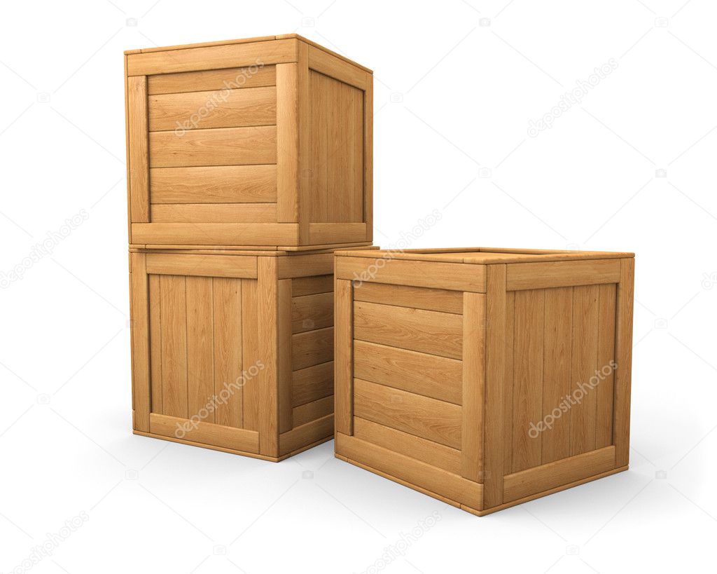 Three wooden boxes 3