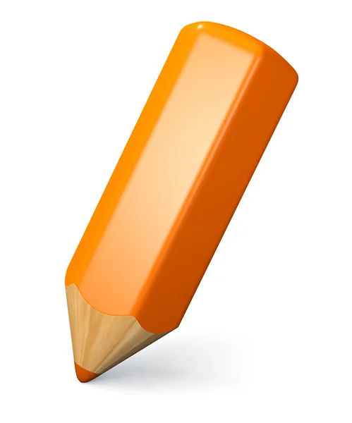 Writing orange pencil concept — Stock Photo, Image