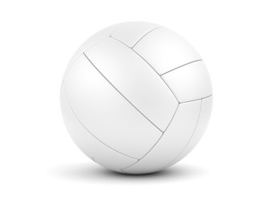 White soccerball on white closeup clipart