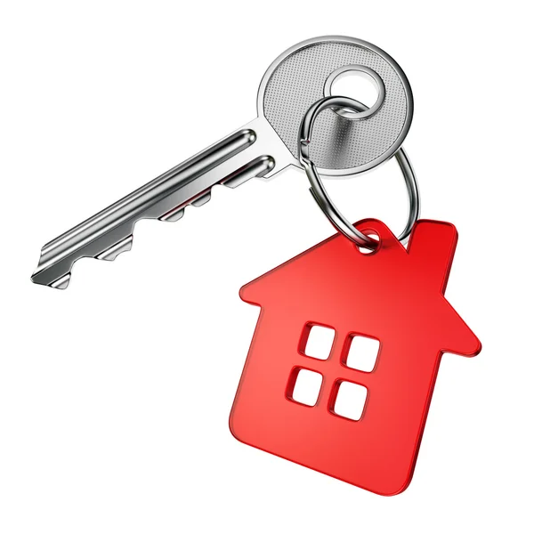 Red house key — Stock Photo, Image