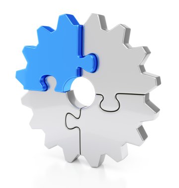 puzzle parçaları dişli