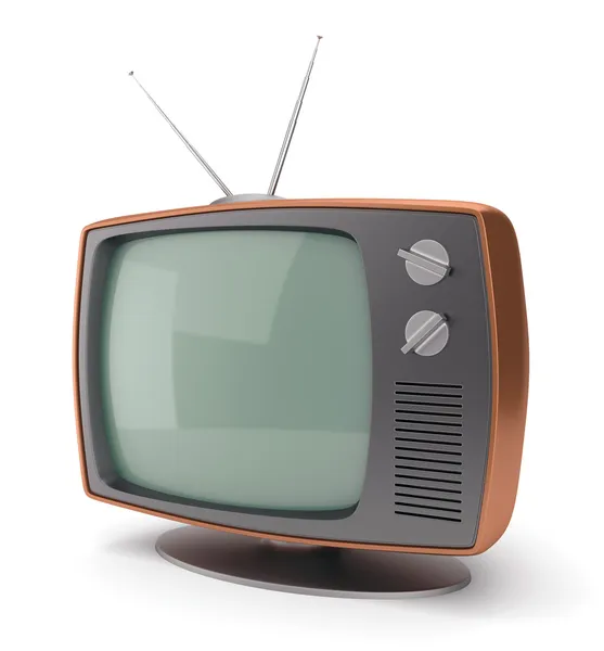 Vintage tv-készülék — Stock Fotó