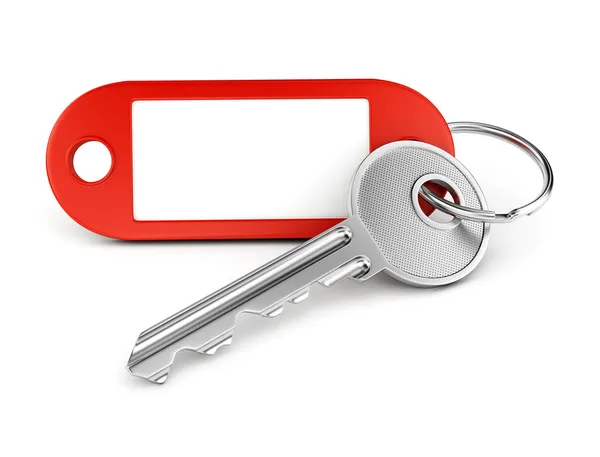 Empty label keyring — Stock Photo, Image