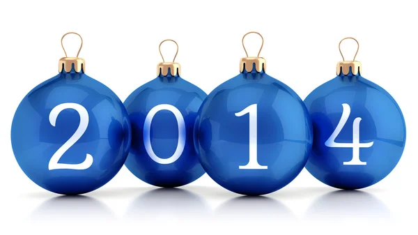 2014 New year group of balls — Stock Photo, Image