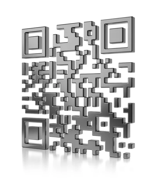 Ilustração abstrata do código QR — Fotografia de Stock