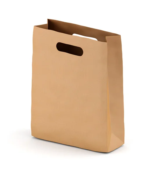 Brown kraft paper bag — Stock Photo, Image