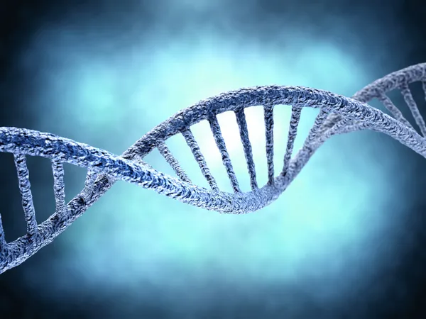 Molekul DNA pada latar belakang abstrak — Stok Foto