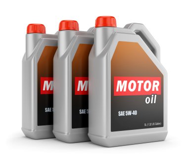 Üç kutu motor yağı