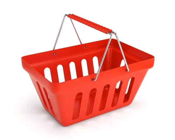 Red shop basket — Stock Photo, Image