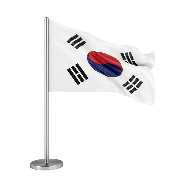 Sydkoreas flag - Stock-foto