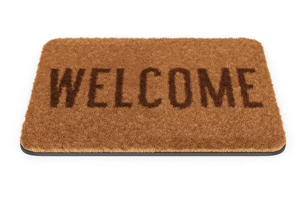 Brown welcome doormat — Stock Photo, Image