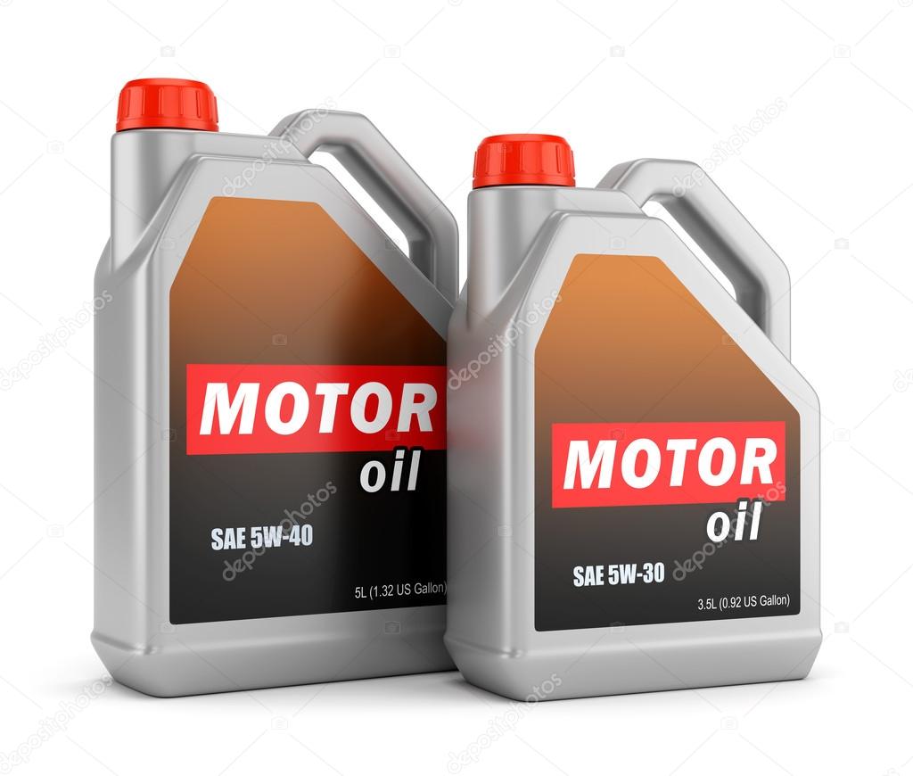 Two bottles of motor oil