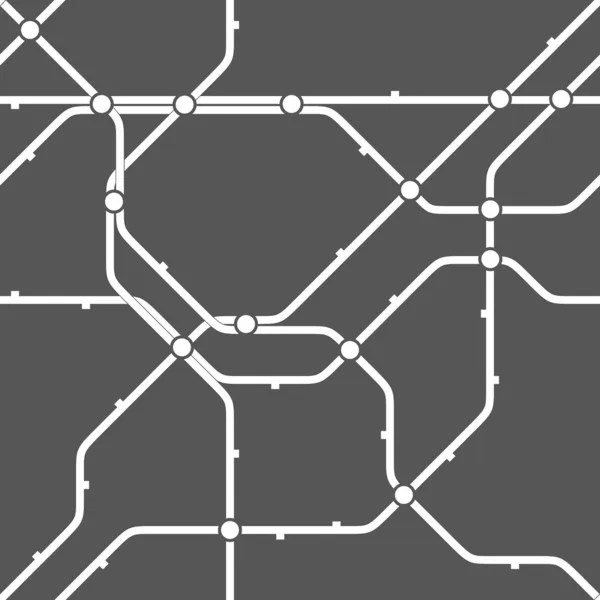Seamless monochrome transportation scheme pattern — Stock Vector
