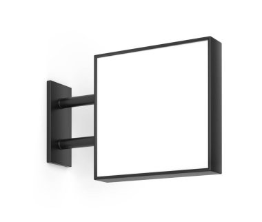 Boş kare ışık kutusu imzası kopyalama alanı ile birlikte.